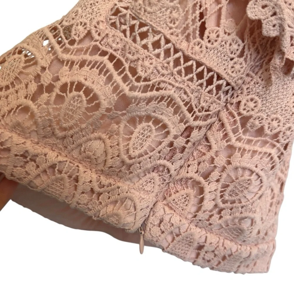 J.O.A. Blush Pink Two Piece Skirt + Top Set, Size M/L